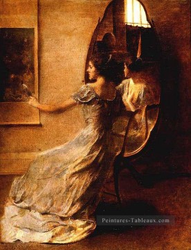  het Peintre - Avant un miroir tonaliste esthétisme Thomas Dewing